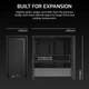 Корпус для ПК CORSAIR 4000D Frame Modular Чорний (102067248) - зображення 9