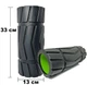 Массажный ролик (валик) для МФР EasyFit EF-3703-Bk, EVA-пена, для йоги и реабилитации, чёрный, 33×13 см. - изображение 2