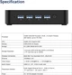 Мини ПК MINIS FORUM GK41 / Intel Celeron J4125 / RAM 8GB / SSD 256GB / HDMI / 2 х LAN / Wi-Fi 5 / Bluetooth 4.2 / Windows 11 / Черный (101937602) b5 - изображение 2