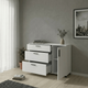 Комод Doros Торн Белый 3Ш/1Д 135х51.6х80 (DRS-012104) - изображение 4