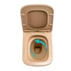 Унітаз підвісний Qtap Tern Ultra Quiet 490×365×325мм безобідковий з сидінням Soft close бежевий (QT17332303ASSB) - изображение 2