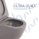 Унитаз подвесной Robin Ultra Quiet 490×365×325 мм, Stone Grey, с сиденьем Slim Duroplast / Soft-close / Quick Release - изображение 5