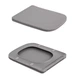 Унітаз підвісний Qtap Tern Ultra Quiet 520×345×325 мм, Stone grey, з сидінням Slim Duroplast / Soft-close / Quick Release - зображення 8