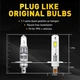 LED лампы H1 12V 6500K без вентилятора с компактным корпусом для авто - изображение 2