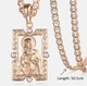 Ладанка з ланцюжком з медичного золота, Божа Матір підвіска, іконка Богородиця - зображення 3