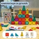 Магнитный конструктор детский 3D, набор 56 деталей, развивающая игрушка в металлическом боксе - изображение 9