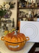 Каструля гарбуз Le Creuset чавунна Pumpkin Cocotte помаранчева - изображение 2