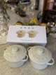 Набір міні каструль Smeg 2 шт з кришкою керамічні кокотниці для запікання 480 мл - зображення 1