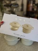 Набір міні каструль Smeg 2 шт з кришкою керамічні кокотниці для запікання 480 мл - зображення 2