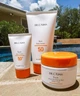Набір «Захист від сонця»: сонцезахисний крем для обличчя SPF 50 + лосьйон для тіла SPF 50 + гель після засмаги Farmasi Sun - зображення 4