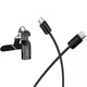 USB кабель Hoco X126 Experto, Type-C, 0.35 м., Чорний - 694064 - зображення 2