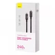 USB кабель Baseus CAWJ040101 Tungsten, Type-C, 2.0 м., Черный - 373801 - изображение 7