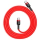 USB кабель Baseus CATKLF-G09 Cafule, Type-C, 1.0 м., Червоний - 213969 - зображення 2
