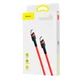 USB кабель Baseus CATKLF-G09 Cafule, Type-C, 1.0 м., Червоний - 213969 - зображення 5