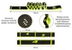Ленточный эспандер EasyFit:EF-1682-GN на 8 петель - для пилатеса, фитнеса (EASY) Черно-салатовый - изображение 2