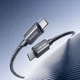 USB кабель Remax CB01 Phantom, Type-C, 1.2 м., Сірий - 720213 - зображення 4