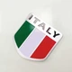 Эмблема алюминиевая флаг Италии с надписью Italy 5,0*5,0 см - изображение 1