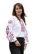 Вышиванка женская Непокорённая белая (2XL)112-116 льняная с красно-черной вышивкой (70411116) - изображение 1