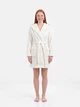 Халат женский теплый с капюшоном зимний BARWA garments 0227 M Молочный (2110002272126) - изображение 11