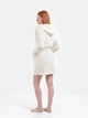 Халат женский теплый с капюшоном зимний BARWA garments 0227 M Молочный (2110002272126) - изображение 12