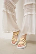 Женские минималистичные кожаные босоножки PARADIZE SHOES желтого цвета с тонкими ремешками и застежкой пряжкой на низкой белой подошве 40 размер (стелька 25,5 см) - изображение 5