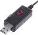 Кабель для роутера USB 5V на 12V 5.5x2.5 мм живлення від повербанка для WiFi роутера ONU GPON мережевого обладнання підвищувальний кабель резервне живлення інтернету USB Type-A DC 5.5x2.5 шнур для маршрутизатора під час відключень - зображення 1