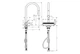 Змішувач hansgrohe Aquno Select M81 для кухонної мийки з висувним душем, хром 73837000 - изображение 2