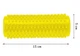 Массажный ролик (цилиндр) EasyFit Spindle EF-1070-Y с шипами, для рук, ног и всего тела, Желтый - изображение 2
