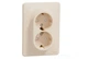Розетка Schneider Electric Sedna Design з заземленням подвійна бежева SDD312221 - зображення 4