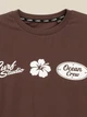 Футболка оверсайз з принтом жіноча LAWA P-WB02415 S Шоколадний shop (2000999620577) - изображение 2