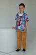 Брюки на резинке джинсовые для мальчика 110 см горчичные SmileTime Fashion (SK31-01-1) - изображение 1