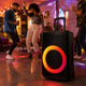 Портативна акустика ZXX-7878 / Акумуляторна колонка з Bluetooth, TWS, FM, USB, SD, RGB-підсвічуванням / Караоке колонка-валіза з 2 мікрофонами та пультом ДУ - зображення 3