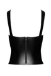 Виниловый топ-корсет со шнуровкой Noir Handmade F365 Vixen Lace-Up Черный S - изображение 8