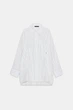 Поплінова сорочка оверсайз Zara 8888/252 L Біла (08888252064L) - изображение 3