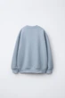 Світшот з флокованим написом Zara 5431/457 122см Блакитний (05431457406122) - зображення 2