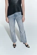 Джинси укорочені прямі Straight Cropped Zara 9863/059 XS/34 Блакитні (0986305940634) - зображення 3
