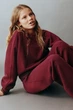 Толстовка з рельєфним написом Zara 2236/711 134см Бордовий (02236711681131) - зображення 6