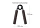 Эспандер кистевой EasyFit Hand Grip PRO металлический, сопротивление 159 кг, Черный EF-1902-350 - изображение 4