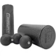 Массажный набор EasyFit 2005-L 3-в-1, EPP-пена, чёрный - ролик + 2 мяча для йоги, фитнеса, реабилитации - изображение 1