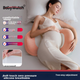 Подушка для вагітних BabyWatch, підтримка талії, подушка для сну на боці, U-подібна подушка для підтримки живота, приладдя для сну на боці, подарунок для обіймів, високотехнологічна силіконова пудра - зображення 4