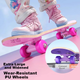 Детский скейтборд Xixia Kuromi Double Kickboard для девочек 6-12 лет, для начинающих, для занятий спортом на открытом воздухе, отличный подарок. - изображение 5
