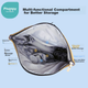 Рюкзак Xiaoyaxiang Milk Dad Bag, вместительный рюкзак, многофункциональная модная сумка для мамы, которую можно носить с собой на прогулку или на природе. - зображення 4