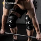 Наколінник FITTER GEAR для фітнесу для чоловіків, компресійний бандаж для ніг для тренувань з присідань та важкої атлетики, захисне спорядження. - зображення 4