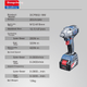 Гайковерт Dongcheng DCPB02-18ME 20V бесщеточный литий-ионный - изображение 4