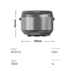 Рисоварка Midea MB-RE478 4 л, нагрев 760 Вт, ZMD серия - изображение 7