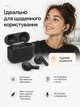Бездротові блютуз навушники LEXEGO Air 3 Black Edition (3 покоління) чип Jerry для телефона айфона андроїд безпровідна зарядка та датчик вуха AP3GBJ - зображення 7
