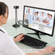 Веб-камера GESOBYTE C208 с креплением на кронштейне, разрешением 720p HD, для видеозвонков, конференций, онлайн-обучения, домашнего использования, ноутбуков и настольных компьютеров, со встроенным USB-интерфейсом и микрофоном. - изображение 5