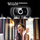 Веб-камера GESOBYTE C208 с креплением на кронштейне, разрешением 720p HD, для видеозвонков, конференций, онлайн-обучения, домашнего использования, ноутбуков и настольных компьютеров, со встроенным USB-интерфейсом и микрофоном. - изображение 6