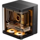 Корпус JONSBO TK-1 Black Hyperbolic Panoramic MATX (корпус из алюминиевого сплава, поддержка радиатора 240 мм, блок питания ATX, разъем Type-C Gen2 10 Гбит/с+) - изображение 1