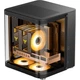 Корпус JONSBO TK-1 Black Hyperbolic Panoramic MATX (корпус из алюминиевого сплава, поддержка радиатора 240 мм, блок питания ATX, разъем Type-C Gen2 10 Гбит/с+) - изображение 3